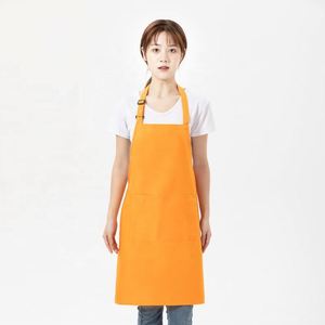 Tabliers de cuisine ajustables personnalisés pour femmes et hommes, avec logo imprimé ou brodé, pour serveurs et chefs, avec 2 poches – Vente en gros usine - Product Image 5