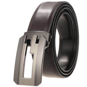 LQbelt Nuovo <span class=keywords><strong>G</strong></span> Cinture Mens Piastra Liscia Fibbia Della <span class=keywords><strong>Cintura</strong></span> <span class=keywords><strong>Con</strong></span> Fori In Pelle Cinture Per Gli Uomini del Commercio All'ingrosso Su Ordinazione OEM di Fabbrica - Product Image 2