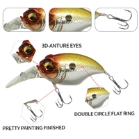 Leurre dur de surface CB022 42mm 6g pour la pêche au bar en eau douce avec hameçons, leurre Jerkbait Griffon