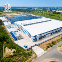 Edificio Industrial de Acero de Gran Envergadura, Estructura de Acero Prefabricada con Techo Ventilado y Paneles de Claraboya