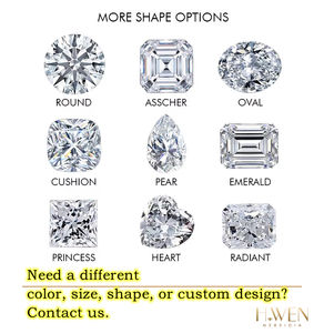 H.WEN DEFカラーDカラーラウンドモアッサナイトフルサイズ0.8mm～11mm GRA認定ルースストーン - Product Image 3