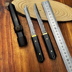 Cuchillo de Bolsillo Táctico Kiku de Alta Calidad, Personalizable OEM, con Funda de Plástico, Mango de Madera y Aplicaciones en Cuero para Uso EDC y Bricolaje - Product Image 6