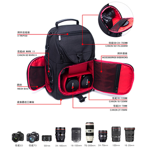 DSLR Cámara impermeable mochila con lluvia cubierta <span class=keywords><strong>de</strong></span> viaje al aire libre mochila bolso <span class=keywords><strong>de</strong></span> la cámara - Product Image 2