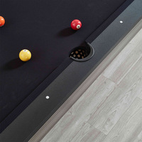 Mesa de Billar Estilo Americano de Tamaño Estándar, Lana Pura, Madera de Roble, Personalizable, Forma de Z, Uso Doméstico en Interiores, Mesa de Billar de Grado Comercial
