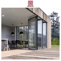 WANJIA Porte-fenêtre moderne et robuste en verre à deux volets Installation facile avec fonction étanche pour une utilisation dans les centres commerciaux
