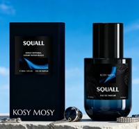 Parfum KOSY MOSY Squall EDP, fragrance aquatique fraîche, flacon en verre dégradé, cadeau, étiquette privée personnalisée