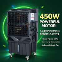 Système de ventilation par évaporation pour ferme avicole 450W 12000m³/h – Refroidisseur d'air portable avec rideau d'eau