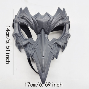 Máscara de Dios Dragón Qiankun de Plástico, Estilo Cyberpunk Punk, Accesorios de Disfraz para Halloween, Pascua, DIY - Product Image 3