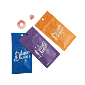 Custom Printed Mylar Bags 1g Carts Zipper Lock Smell Proof Candy Edible Gummies Mylar Bag Packaging <strong>3</strong>.5 <strong>Gram</strong> - Product Image 2