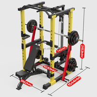 Zoshine - Soporte de Sentadillas Multifuncional de Alta Calidad con Cable Cruzado para Ejercicios de Pecho y Accesorios de Entrenamiento Físico