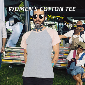 Camiseta de Verano para Mujer, Corte Ajustado, Cuello Redondo, Algodón de Alta Calidad, Manga Corta, Estampado, Servicio de Logotipo Personalizado - Product Image 2