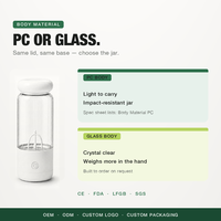 Bouteille shaker électrique en PC, tasse mélangeuse automatique de protéines, sans BPA, bouteille d'eau portable pour le fitness, blanche