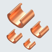 Conector de Compresión Tipo C C-288 de Cobre, Cable de Conexión a Tierra de Cobre Puro OEM, Conector de Cable con Abrazadera en C