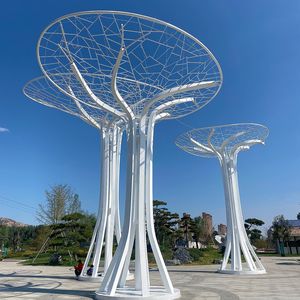 Haute qualité en acier inoxydable arbre Sculpture fée lumière esprit lampe IP65 évalué paysage chine usine pour les décorations de noël - Product Image 5