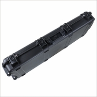 Étui de protection portable de grande taille en plastique de bonne qualité, étui rigide étanche pour armes à feu avec mousse personnalisée