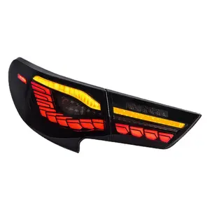 גבוהה באיכות שדרוג הדרקון סגנון מלא LED אחורי מנורת אור אחורי הרכבה עבור טויוטה מארק X/רייז 2014-2019 פנס אחורי זנב אור