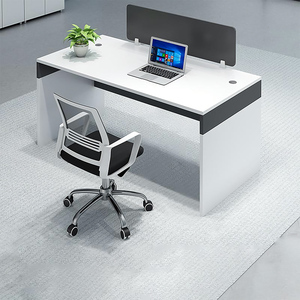 Staf Modular kantor cubile meja kerja konversi meja komputer kayu dalam bentuk L untuk rumah kantor untuk pekerjaan berdiri - Product Image 3
