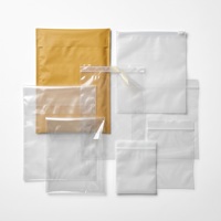 Grands sacs en plastique PE recyclés à extrémité ouverte pour l'emballage en vrac de vêtements, textiles et marchandises