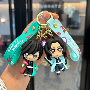 Porte-clés en plastique Demon Slayer (Kimetsu no Yaiba) transfrontalier, figurine You Beans, pendentif pour sac à dos, mignon Charcoal Lang, petits cadeaux - Product Image 2