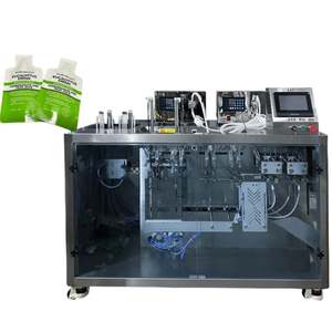 Máquina de llenado y envasado de líquidos de 2 cabezales para bolsas preformadas de forma especial, para miel, crema, leche, perfume, bebidas, detergente, salsa de soja y vinagre - Product Image 4