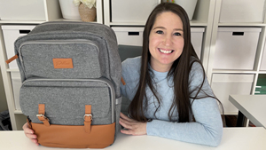 Muestra Gratuita de Bolso de Viaje Impermeable con Diseño de Flor de Puakenikeni Negra, Bolso de Pañales Personalizado para Mamá, Estilo Hawaiano - Product Image 5