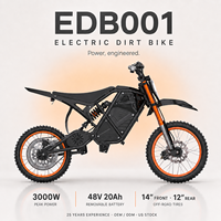 Moto électrique tout-terrain 3000W 48V 20Ah 37.3Mph GT2000 pour motocross et sports