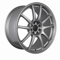 Jantes en alliage forgé direct usine 17 18 19 20 pouces argent satiné minces 10 rayons 5x100 5x114.3 Racing