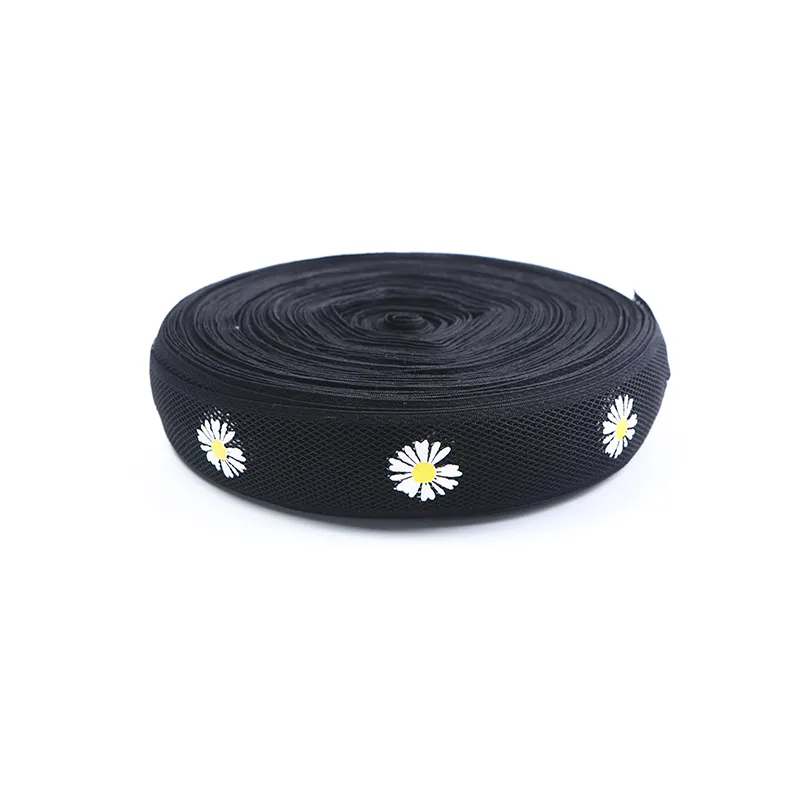 Elastic Webbing Supplier Custom Brand Name Logo Polyester Printed Webbing Elastic Belt for Bag Straps