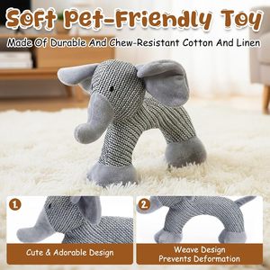 Juguete de Peluche Personalizado al por Mayor con Diseño de Animales de Mezclilla, Juguete Chirriante para Perros - Product Image 2