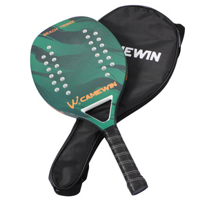 Raqueta de Pádel de tenis de playa de carbono completo, raqueta de cara de EVA suave con bolsa, equipo Unisex, pádel - Product Image 6