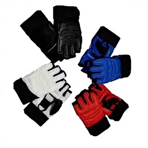 Guantes de Taekwondo Aprobados por la WTF, de Piel Sintética, Medios Dedos/Sin Dedos, Unisex, Gran Venta - Product Image 1