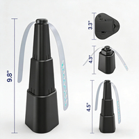Répulsif automatique de table à pales souples, ventilateur télescopique carré pour éloigner les mouches et les moustiques des aliments