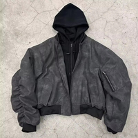 Manteau de moto Ma1 en daim vintage imperméable et coupe-vent de haute qualité pour hommes, vêtements d'extérieur personnalisés, blouson bombardier de baseball en similicuir
