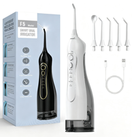 Hydropulseur sans fil en gros, irrigateur buccal étanche IPX7, 4 modes, brossette dentaire portable, OEM ODM, couleur personnalisée