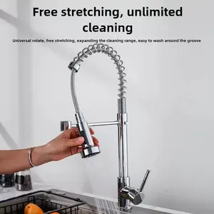 Keran telescopis dapur Universal, keran air panas dan dingin berputar Universal - Product Image 5