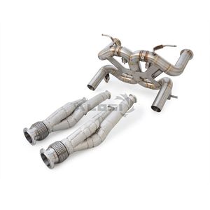 Válvula de Escape de Acero Inoxidable |   Compatible con Lamborghini Aventador SVJ <span class=keywords><strong>LP770</strong></span>-<span class=keywords><strong>4</strong></span> 2018-2022 6.5L |   Con válvula de escape y tubo inferior - Product Image 2