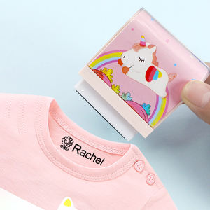 <span class=keywords><strong>Tampon</strong></span> personnalisé auto-encreur sceau grande taille d'impression en caoutchouc Sello flash Stamp pour vêtements d'enfants - Product Image 1