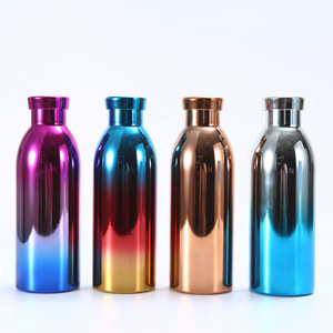 Populaire en gros 500ml flacon à vide galvanoplastie bouteille d'eau en acier inoxydable pour le sport - Product Image 2