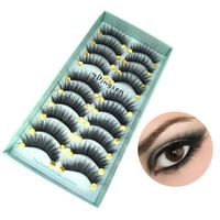 Faux cils 3d en vison, extension pour les paupières, produits de maquillage pour les yeux, nouveau modèle, 10 paires