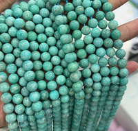 Perles rondes en amazonite naturelle de 4 mm, 6 mm, 8 mm, 10 mm, en vrac, pour la fabrication de bijoux DIY
