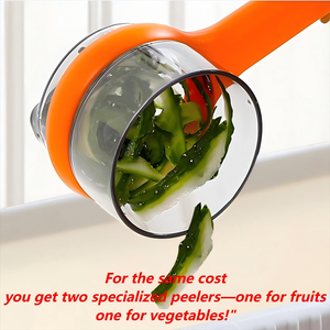Pelador de Melón Innovador y Portátil, Cuchilla de Acero Inoxidable, Pelador de Frutas y Verduras con Mango Ergonómico, Utensilio de Cocina para Agua - Product Image 3