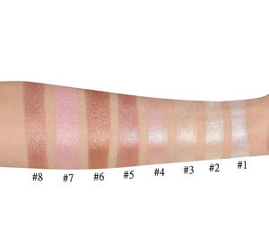 Schoonheid Enkel Highlighter Make-Up 8 Kleuren Private Label Enkele Highlighter Met Roze Pakket - Product Image 2