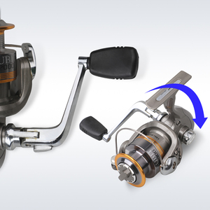 Carrete de Pesca Giratorio 4000 de Aluminio 4+1BB 5.2:1 con Piñón de Latón y Eje Principal Reforzado, Equilibrado, para Pesca de Linguado - Precio de Fábrica - Product Image 4