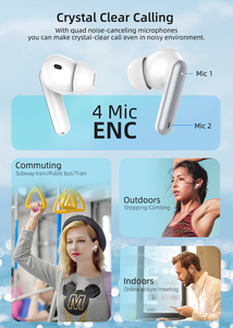 หูฟังเอียร์บัด AI แปลภาษาหูฟังเอียร์บัดแบบไร้สายจริง ENC - Product Image 3