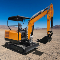 Alat Penggali 3 Ton Efisiensi Tinggi dengan Quick Coupler Grapple Bucket untuk Renovasi Rumah Mini Bagger