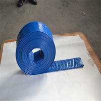 Tuyau plat en PVC bleu de 25 mm, résistant, adapté au refoulement d'eau et à l'irrigation goutte à goutte