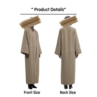 Ensemble de robe Abaya musulmane pour femmes, vêtements islamiques modestes, Kaftan avec un design unique, manches à effet d'ondulation, robe Hijab personnalisée OEM