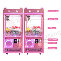 Machine à griffes à monnayeur pour jouets et poupées d'arcade, personnalisable, avec accepteur de billets, vente en gros