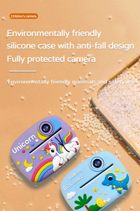 Meilleur rapport qualité-prix : Appareil photo instantané compact et léger anti-chute pour enfants, motif licorne de dessin animé, idéal pour les garçons et les filles, parfait pour la création artistique et le jeu, parfait comme prix scolaire. - Product Image 2