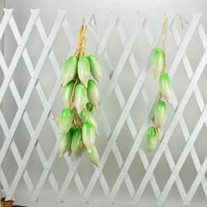 Guirlande d'<span class=keywords><strong>ail</strong></span> artificiel réaliste, fausse guirlande d'<span class=keywords><strong>ail</strong></span> suspendue pour la décoration <span class=keywords><strong>de</strong></span> cuisine, restaurant, ferme, accessoires <span class=keywords><strong>de</strong></span> photographie - Product Image 6